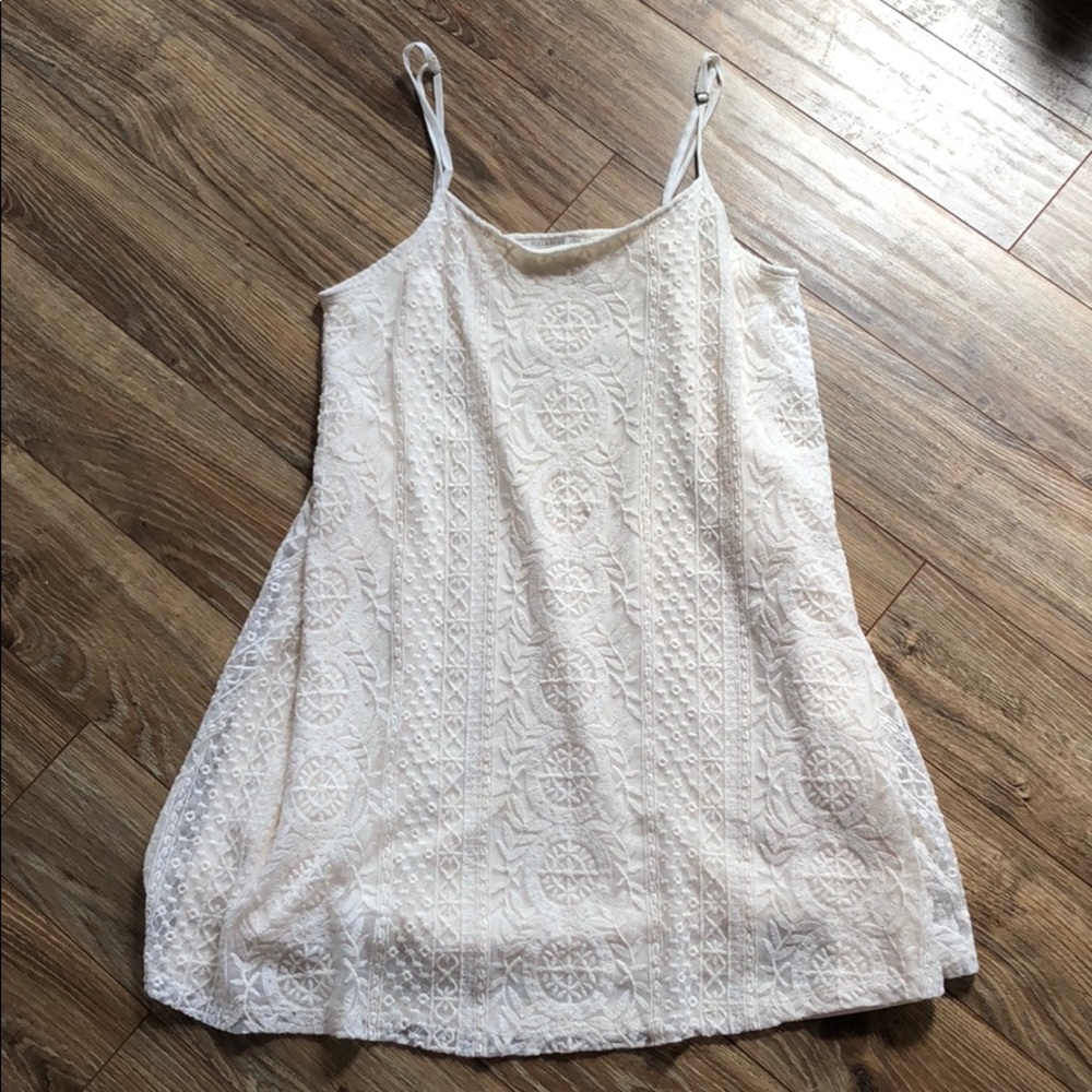 Lace shift dress